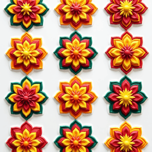 Mandalas & Rangoli - Sticker Sheet v7